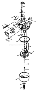 Part Location Diagram of B1779GS Briggs and Stratton Cover, Hinge